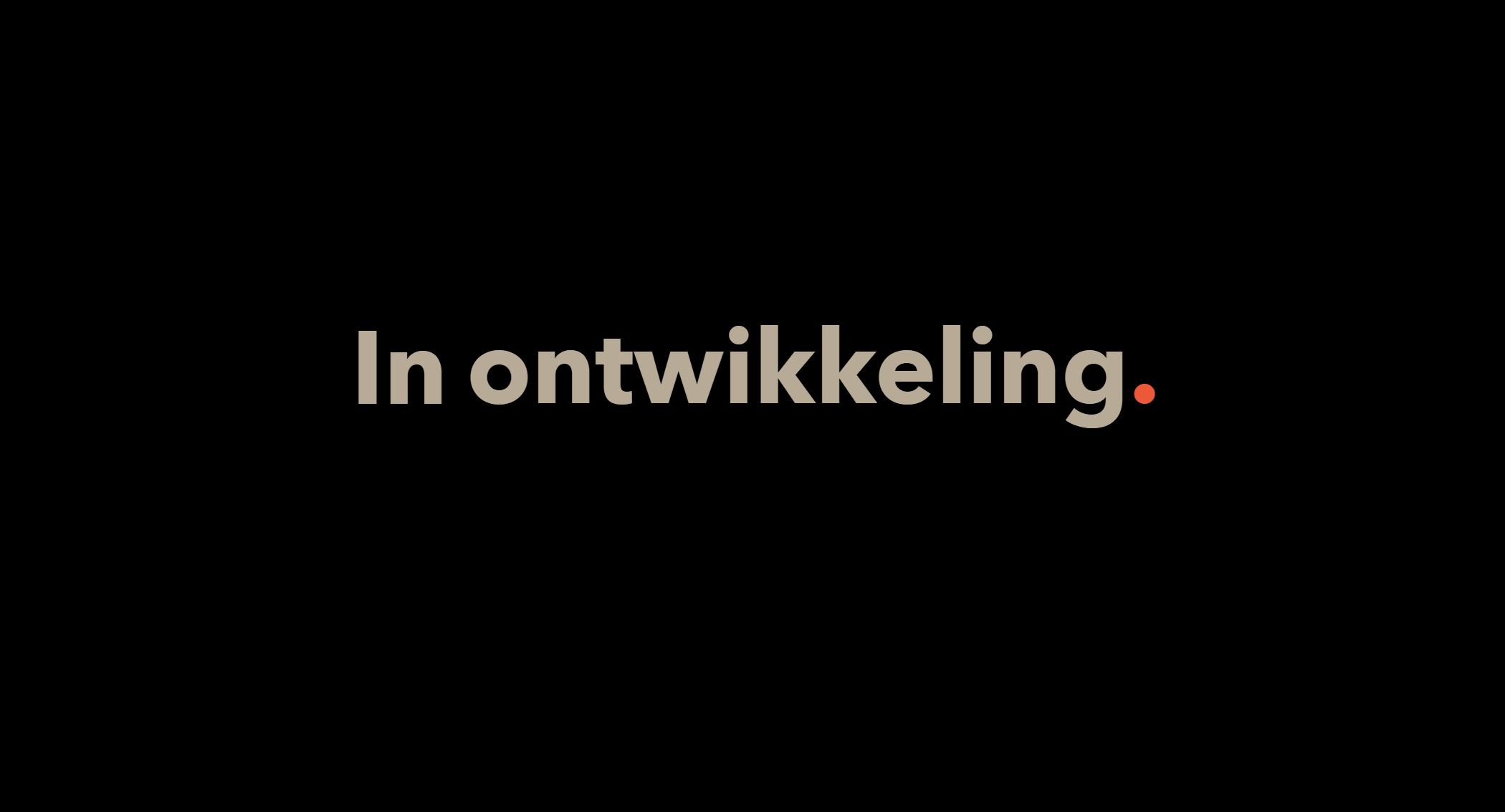 project in ontwikkeling
