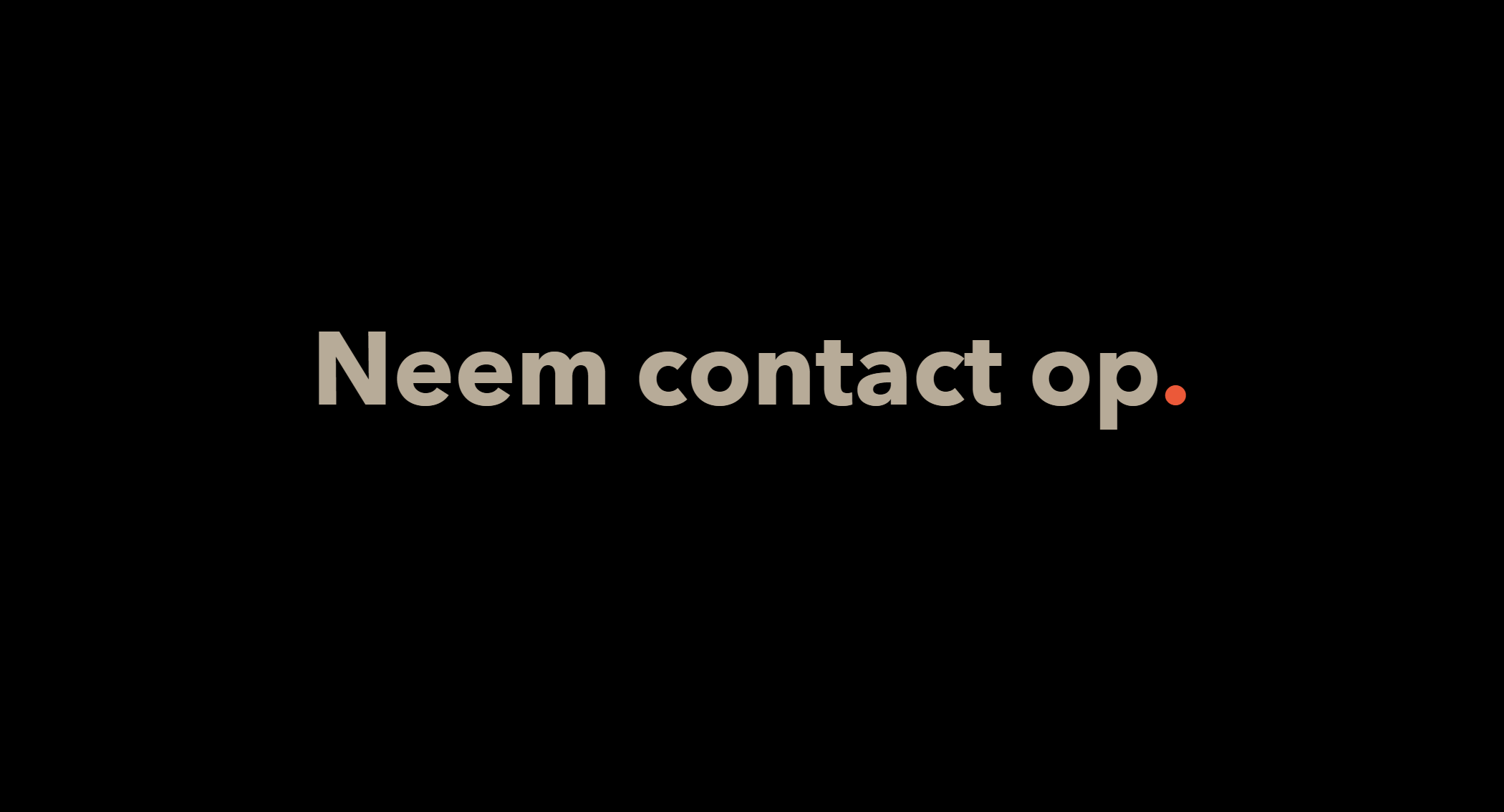neem contact op voor een samenwerking